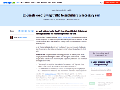 Google Sending Traffic